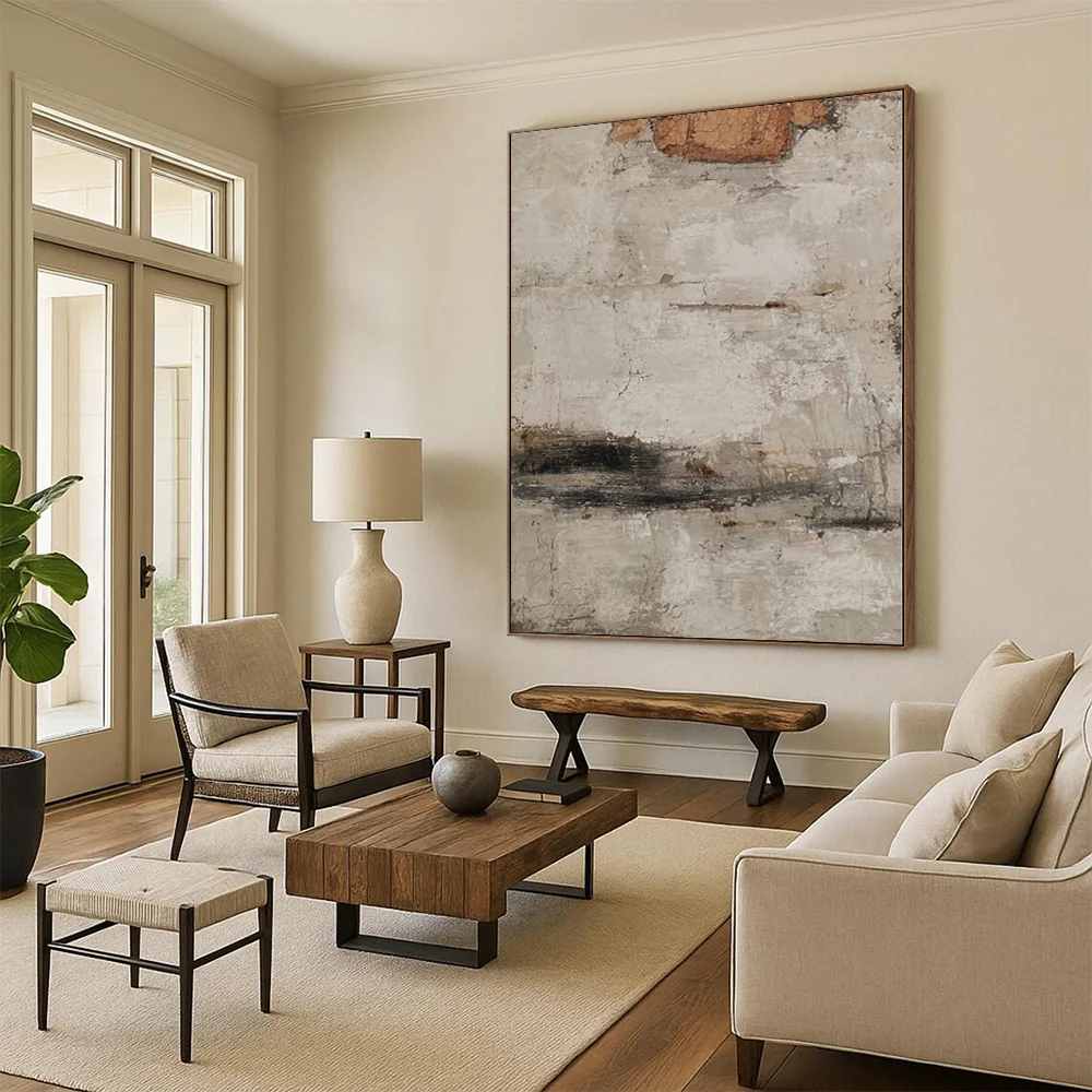 Sellers Living Room Textured Abstract Canvas Wall Art JCK70 wall art